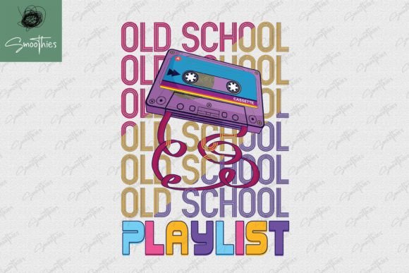 Download Old School Playlist Cassette Retro PNG - Retro Collection