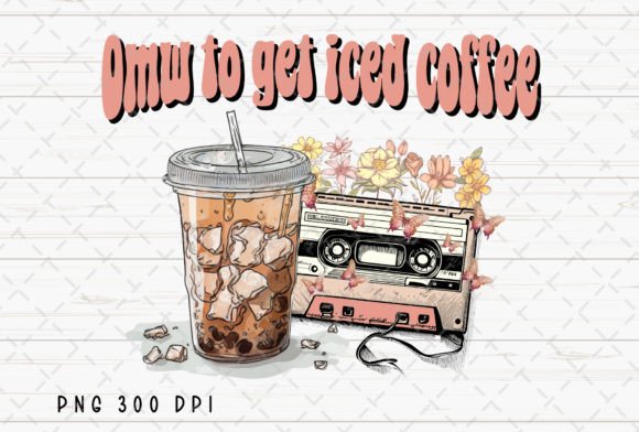 Download Iced Coffee Retro Cassette Tape Flowers - Retro Collection
