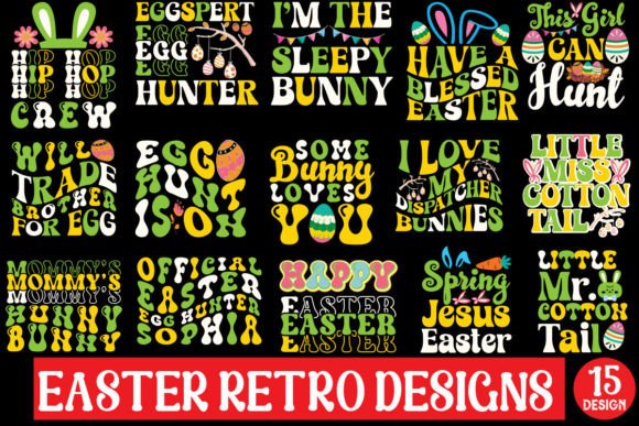 Download Easter Retro Designs Bundle - Retro Collection