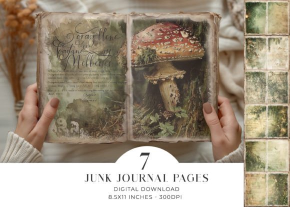 Download Woodland Junk Journal Pages Bifold - Junk journal Collection