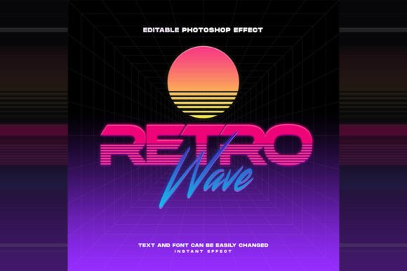 Download Retrowave Text Effect - Retro Collection