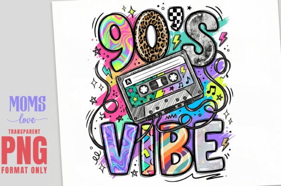 Download 90’S VIBE Retro Sublimation PNG - Retro Collection