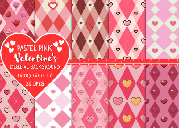 Download Pastel Pink Valentine's Digital Images - Premium Resources
