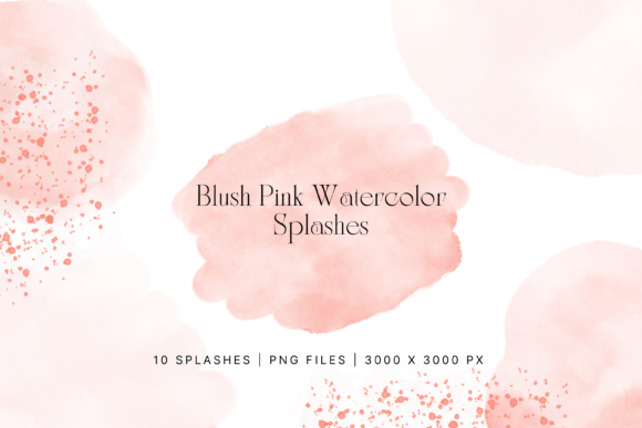 Download Blush Pink Watercolor Splash, Splatter - Blush pink Collection
