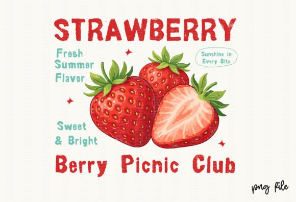 Download Summer Fruit PNG Retro Strawberry - Retro Collection