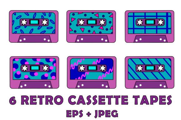 Download Retro Cassette Tapes Set - Retro Collection