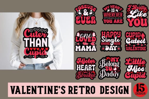 Download Valentine’s Day Retro Designs Bundle - Retro Collection