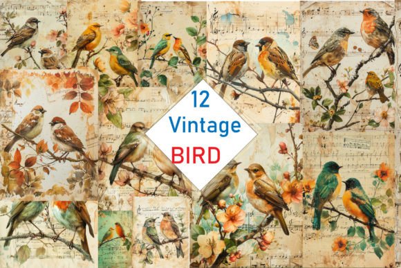 Download Vintage Bird Illustrations - Premium Bundle