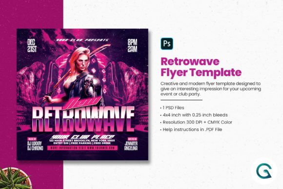 Download Retrowave Flyer - Retro Collection